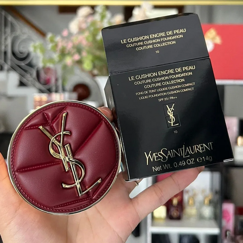 Phấn Nước Trang Điểm Yves Saint Laurent YSL Le Cushion Encre De Peau Limited Tone 10 - Độ Che Phủ Hoàn Hảo, Dưỡng Ẩm Tự Nhiên
