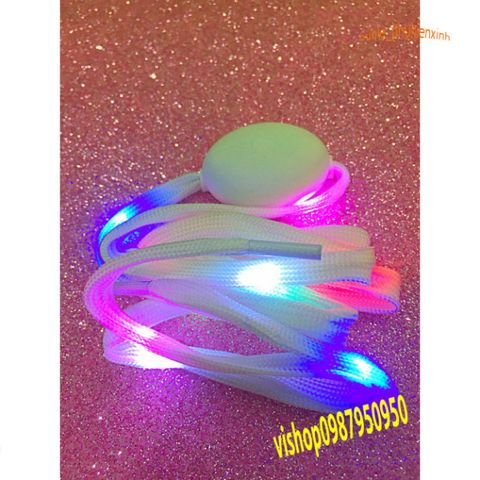 Dây Giày LED Phát Sáng 7 Màu Cao Cấp Có Công Tắc - Giày Thể Thao Ánh Sáng Rực Rỡ Ban Ngày & Ban Đêm