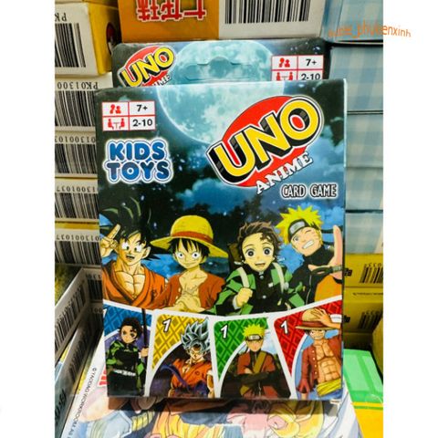 Bộ Thẻ Bài UNO Anime Mới: One Piece, Naruto, Dragon Ball, Demon Slayer - Trò Chơi Giải Trí Đầy Thú Vị Cho Trẻ Em