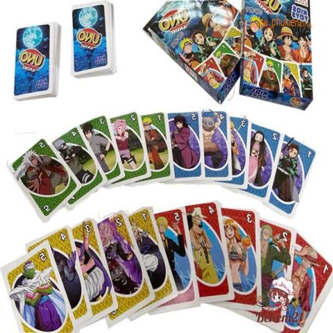 Bộ Thẻ Bài UNO Anime Mới: One Piece, Naruto, Dragon Ball, Demon Slayer - Trò Chơi Giải Trí Đầy Thú Vị Cho Trẻ Em