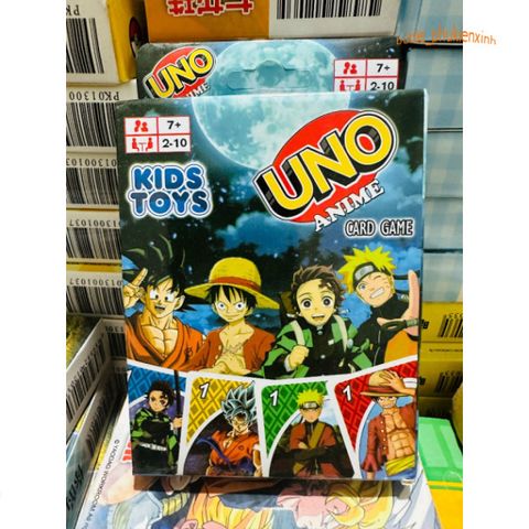 Bộ Thẻ Bài UNO Anime Mới: One Piece, Naruto, Dragon Ball, Demon Slayer - Trò Chơi Giải Trí Đầy Thú Vị Cho Trẻ Em
