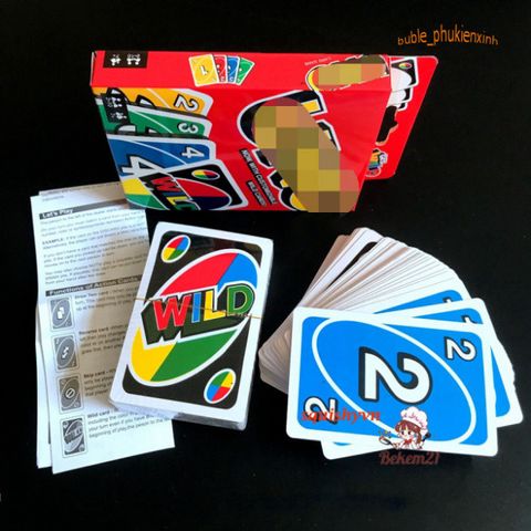 Bộ thẻ bài Uno - Trò chơi Card Game Vui Nhộn Cho Buổi Tiệc, Giải Trí Tối Thông Minh Tối Đa 10 Người Chơi