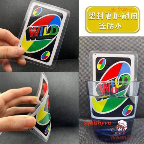 Bộ thẻ bài Uno - Trò chơi Card Game Vui Nhộn Cho Buổi Tiệc, Giải Trí Tối Thông Minh Tối Đa 10 Người Chơi