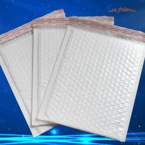 Combo 50 Túi Gói Hàng Nylon Chống Sốc - Túi Lót Xốp Nổ, Dán Mép Nhanh, An Toàn Phát Hiện Tráo Hàng