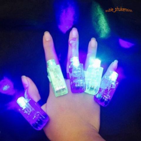 Nhẫn LED Phát Sáng Độc Đáo - Ngón Tay Ánh Sáng Laser Rực Rỡ Chơi Đêm, Đồ Chơi Tiệc Tùng, Thú Vị Cho Sinh Nhật và Các Buổi Hòa Nhạc