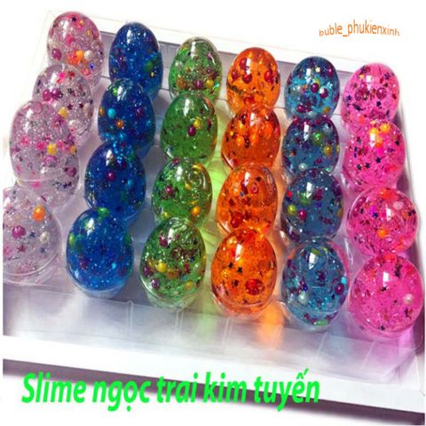 SLIME Hình Quả Trứng - Đồ Chơi Ma Quái Với Charm Ngọc & Họa Tiết Độc Đáo Cho Trẻ Em - Giải Trí Tương Tác Thú Vị