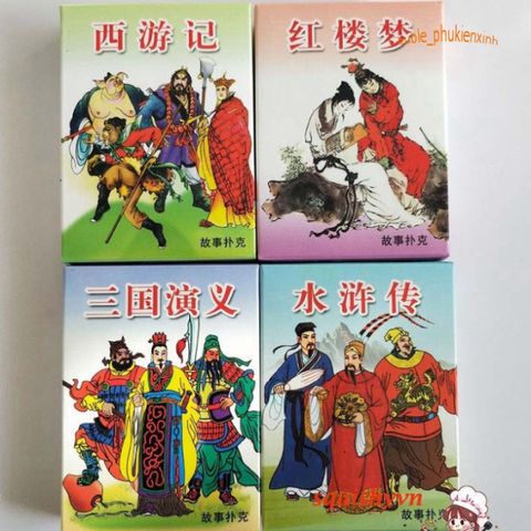 Bộ Bài Tây Du Ký Hộp Đựng - Bộ Poker Tôn Ngộ Không 54 Lá Anime Manga Độc Đáo, Dễ Thương, Quân Bài In 2 Mặt