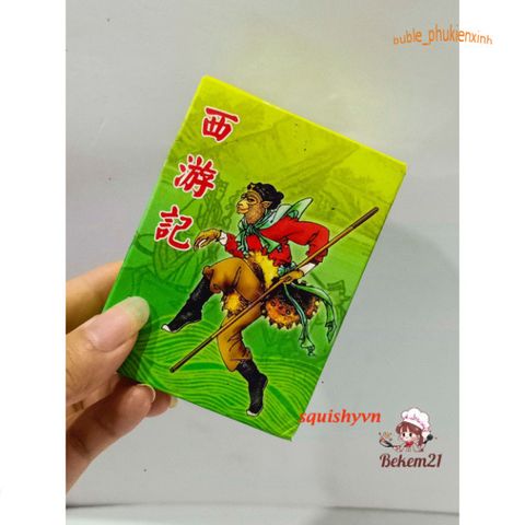 Bộ Bài Tây Du Ký Hộp Đựng - Bộ Poker Tôn Ngộ Không 54 Lá Anime Manga Độc Đáo, Dễ Thương, Quân Bài In 2 Mặt