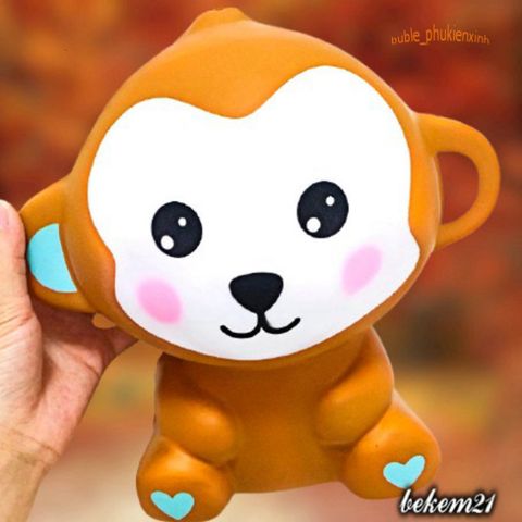 Đồ Chơi Squishy Hình Chú Khỉ Con Màu Nâu Khổng Lồ 30-40cm - Đáng Yêu và Thú Vị Cho Trẻ Em