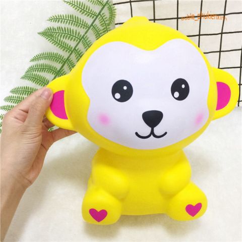 Đồ Chơi Squishy Hình Chú Khỉ Con Màu Nâu Khổng Lồ 30-40cm - Đáng Yêu và Thú Vị Cho Trẻ Em