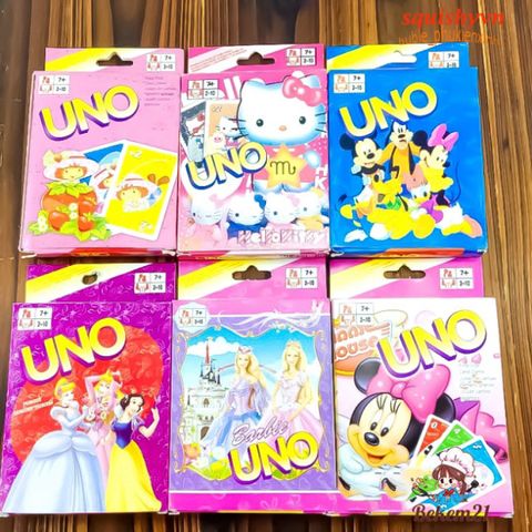Bộ bài UNO cơ bản 108 lá - Trò chơi giải trí thú vị cho gia đình và bạn bè, chất liệu giấy cứng an toàn, dễ chơi.