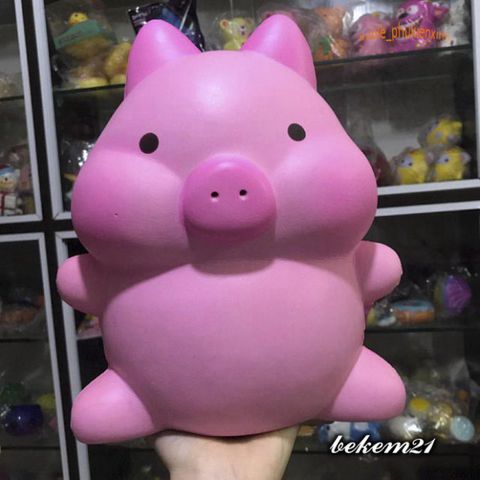 Squishy Heo Hồng Khổng Lồ - Đồ Chơi Dễ Thương 30-40cm Mẫu Màu Hương Vị Trái Cây - Chất Liệu Mềm Mại, Đổi Trả 15 Ngày