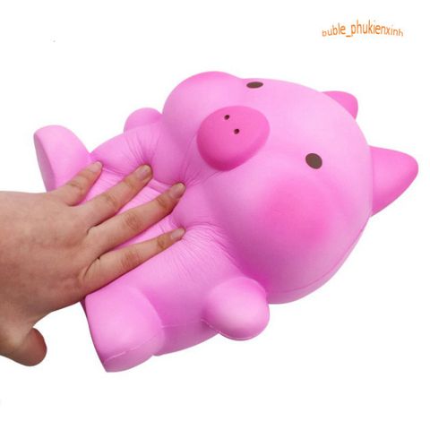 Squishy Heo Hồng Khổng Lồ - Đồ Chơi Dễ Thương 30-40cm Mẫu Màu Hương Vị Trái Cây - Chất Liệu Mềm Mại, Đổi Trả 15 Ngày