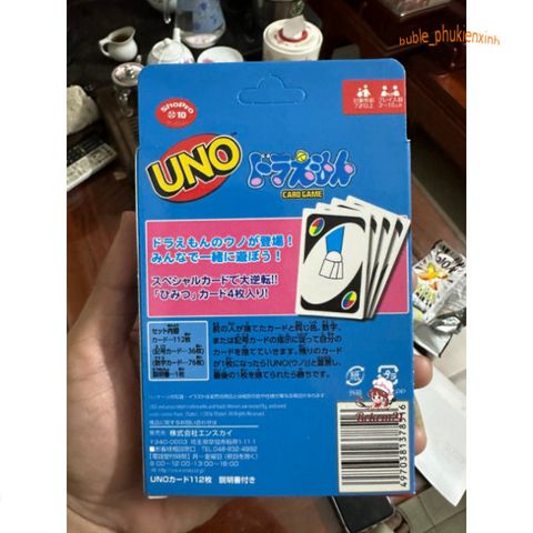 Bộ Trò Chơi Thẻ Bài UNO Doraemon - 112 Thẻ Bài Cao Cấp Chất Lượng, Hấp Dẫn và Thử Thách Bạn Bè - Quà Tặng Hoàn Hảo Cho Fan Manga Anime