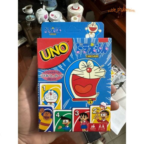 Bộ Trò Chơi Thẻ Bài UNO Doraemon - 112 Thẻ Bài Cao Cấp Chất Lượng, Hấp Dẫn và Thử Thách Bạn Bè - Quà Tặng Hoàn Hảo Cho Fan Manga Anime