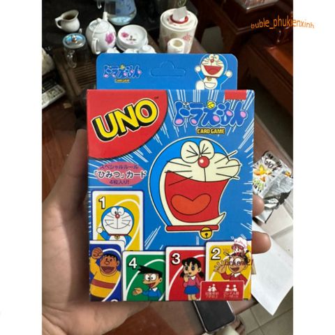 Bộ Trò Chơi Thẻ Bài UNO Doraemon - 112 Thẻ Bài Cao Cấp Chất Lượng, Hấp Dẫn và Thử Thách Bạn Bè - Quà Tặng Hoàn Hảo Cho Fan Manga Anime