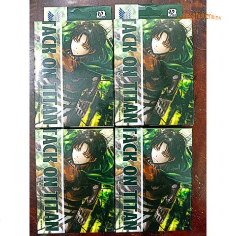 Bộ Bài Tây Anime Attack on Titan - 54 Lá Hình Khác Nhau Trong Hộp, Quà Tặng Độc Đáo Cho Fan Hâm Mộ