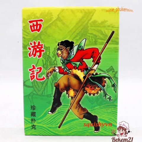 Bộ Bài Tây Du Ký Cổ Điển 1986 - Bộ Tú Lơ Khơ Anime Manga Đẹp, Hộp Đựng Sang Trọng, Quà Tặng Hoàn Hảo Cho Bạn Bè