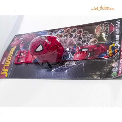 Đồng Hồ Chiếu Hình 3D Spider-Man Cho Bé Trai - Chiếu 24 Hình Ảnh Nhân Vật Siêu Anh Hùng Nổi Tiếng, Đồ Chơi An Toàn, Thời Trang Cá Tính