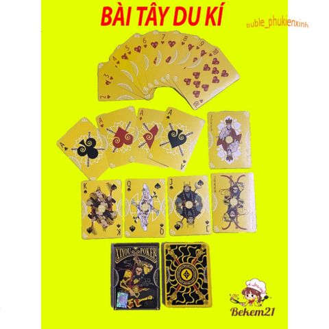 Bộ Bài Tây Du Ký 1986 - 54 Lá Thiết Kế Đặc Biệt Hoài Niệm Tuổi Thơ - Đồ Chơi Trẻ Em Thú Vị