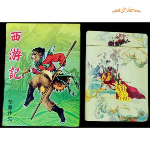 Bộ thẻ bài Tây Du Kí hoàn chỉnh - Tôn Ngộ Không, Sa Tăng, Sư Phụ, Chư Bát Giới - Quà tặng độc đáo cho fan anime, có hộp đựng.