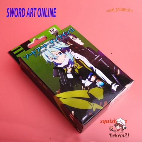 Bộ bài tây 54 lá và tú lơ khơ 52 lá Anime Sword Art Online - Đồ chơi trẻ em thiết kế độc đáo, hộp đựng cao cấp.