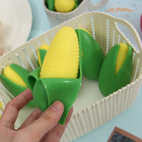 Squishy Gudetama Bắp Ngô Bóc Vỏ Màu Xanh Vàng - Đồ Chơi Xả Stress Mochi Slime Đáng Yêu, Giải Tỏa Căng Thẳng