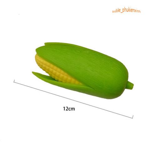Squishy Gudetama Bắp Ngô Bóc Vỏ Màu Xanh Vàng - Đồ Chơi Xả Stress Mochi Slime Đáng Yêu, Giải Tỏa Căng Thẳng