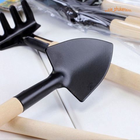 Bộ 3 Dụng Cụ Cuốc Xẻng Mini Đa Năng - Trồng Cây Cảnh, Làm Vườn, Phượt Tiện Lợi - Chăm Sóc Cây Kích Thước Nhỏ Gọn