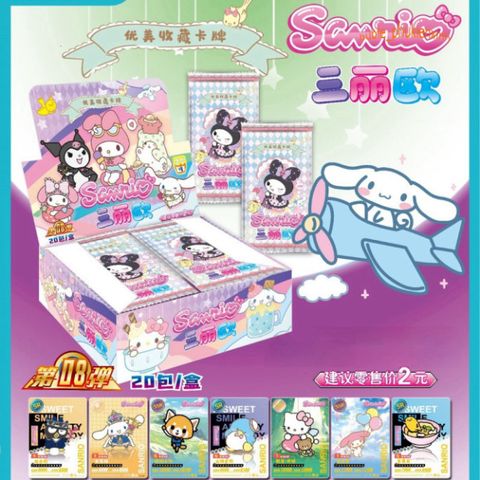 Bộ Bài Tây SANRIO PASTEL 160 Lá - Thẻ Bài Cute Hello Kitty, Kuromi, Melody, Cinnamoroll - Đồ Chơi Dễ Thương Sưu Tầm