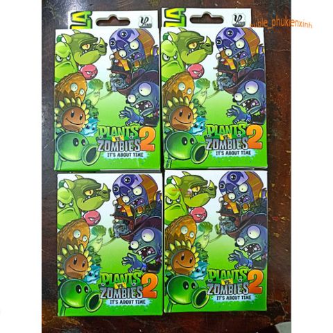 Bộ 54 Thẻ Ảnh Nhân Vật Game Plant vs Zombie Chibi Dễ Thương - Bài Poker Hình Ngẫu Nhiên cho Trẻ Em, Quà Tặng Xinh Xắn
