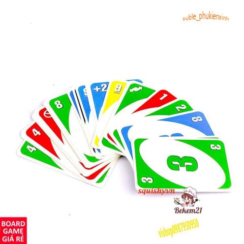 Bộ bài UNO Đại Chiến Tiêu Chuẩn 108 Lá + 2 Bản Mở Rộng - Trò Chơi Gia Đình Vui Nhộn, Giấy Cứng Chất Lượng Cao