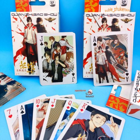 Bộ Bài Poker Hoạt Hình Dễ Thương The Kings Avatar 54 Lá Thẻ - Quà Tặng Học Sinh, Fan Anime & Game Nổi Tiếng