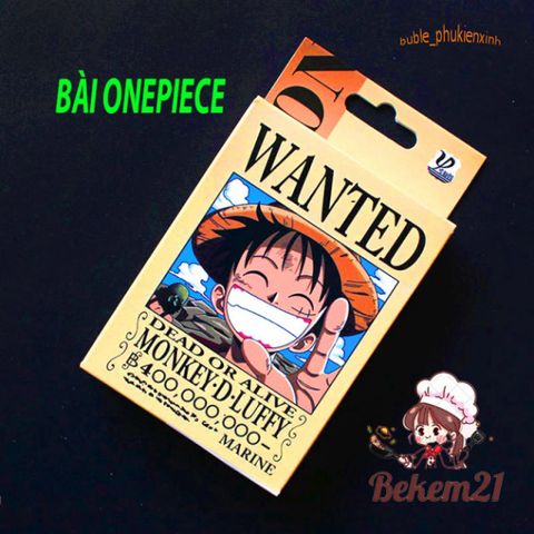 Bộ Bài Tây Anime One Piece - Vua Hải Tặc Chơi Poker Chất Lượng Cao, Quà Tặng Độc Đáo Cho Otaku Yêu Thích Boardgame