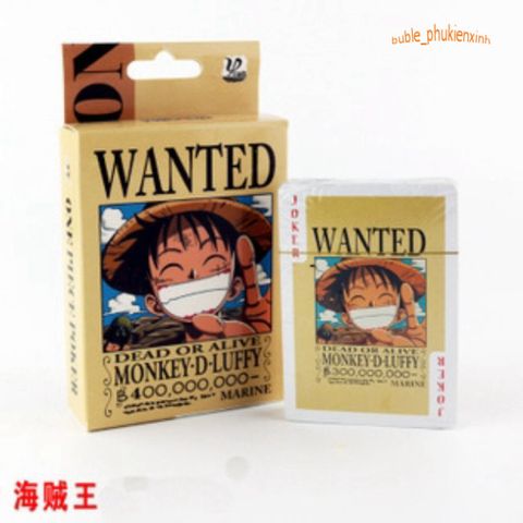 Bộ Bài Tây Anime One Piece - Vua Hải Tặc Chơi Poker Chất Lượng Cao, Quà Tặng Độc Đáo Cho Otaku Yêu Thích Boardgame