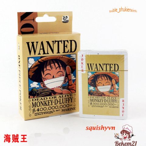 Bộ Bài Tây Anime One Piece - Vua Hải Tặc Chơi Poker Chất Lượng Cao, Quà Tặng Độc Đáo Cho Otaku Yêu Thích Boardgame