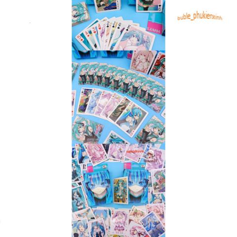 Bài Tây Anime HATSUNE MIKU - Bộ Bài Tú Lơ Khơ Poker S 54 Lá Độc Đáo Cho Fan Anime và Manga - Quà Tặng Hoàn Hảo