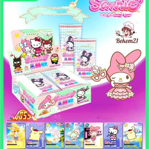 Bộ bài tây SANRIO Hello Kitty My Melody Kuromi Cinnamoroll - Bộ 160 lá poker S dễ thương cho trẻ em và quà tặng bạn bè