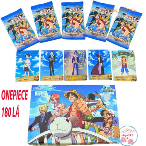 Bộ thẻ bài hải tặc One Piece 180 lá - Đồ chơi giáo dục hấp dẫn cho trẻ em, phát triển tư duy và sáng tạo