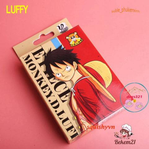 Bộ bài tây anime One Piece 54 lá - Thú vị với nhân vật Luffy và Zoro dễ thương, chất liệu giấy cao cấp, bao gồm 2 lá Joker