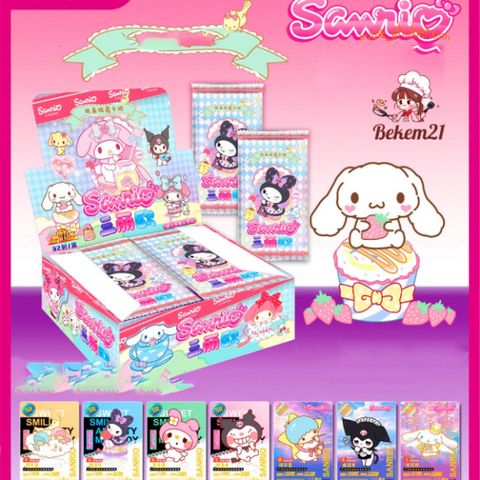 Bộ Thẻ Bài Tây SANRIO 160 Lá - Thẻ Bài Dễ Thương với Nhân Vật Hello Kitty, Cinnamoroll và Kuromi - Lưu Giữ và Sưu Tầm