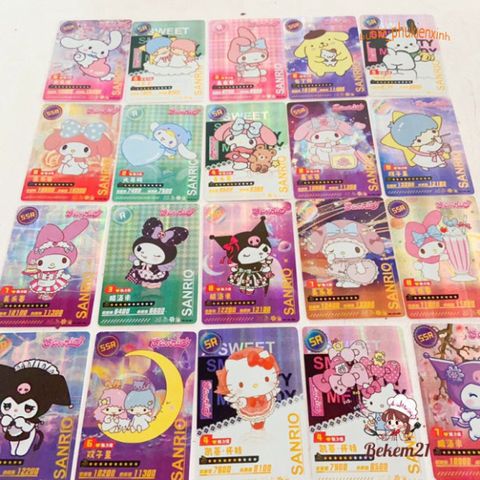 Bộ Thẻ Bài Tây SANRIO 160 Lá - Thẻ Bài Dễ Thương với Nhân Vật Hello Kitty, Cinnamoroll và Kuromi - Lưu Giữ và Sưu Tầm