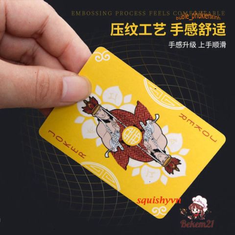 Bộ Bài Tây Du Kí Vàng Chống Nước 55 Lá - Thẻ Bài Sưu Tầm và Trưng Bày Độc Quyền, Thích Hợp Cho Người Hâm Mộ Anime