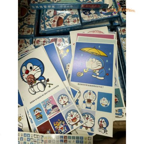 Bộ thẻ bài Doremon 786 mẫu với sticker và lomo - Hình thẻ các nhân vật Nobita, Chaien, Xuka, Xê-kô - Quà tặng anime độc đáo