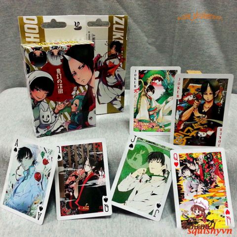 Bộ Bài Poker Hozuki's Coolhead In Dễ Thương - 52 Lá Thẻ Bài Ngộ Nghĩnh Dành Cho Học Sinh, Quà Tặng Fan Anime