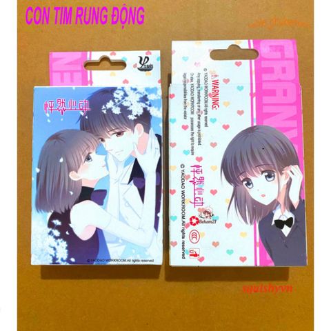 Bộ Bài Poker CON TIM RUNG ĐỘNG Heartbeat Hoạt Hình Dễ Thương 52 Lá Thẻ Bài - Quà Tặng Học Sinh Thú Vị cho Fan Anime, Manga