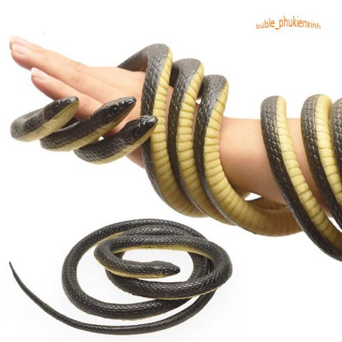 Con Rắn Giả Cao Su 120CM - Đồ Chơi Troll Hù Dọa, Quà Tặng Vui Nhộn Cho Trẻ Em và Tình Yêu Thú Cưng