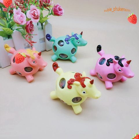 Đồ Chơi Squishy Hình Con Kỳ Lân Dễ Thương Bóp Ra Hạt Gudetama Mochi Slime - Giúp Giải Tỏa Căng Thẳng, Đồ Chơi Thú Vị Cho Trẻ Em