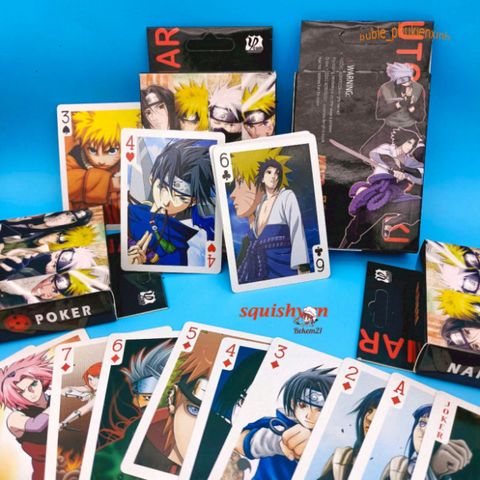 Bộ Bài Tây Tú Lơ Khơ - Hình Nhân Vật Anime One Piece, Naruto, Jujutsu Kaisen, Attack On Titan, Genshin Impact, Dragon Ball, 52 Lá Joker