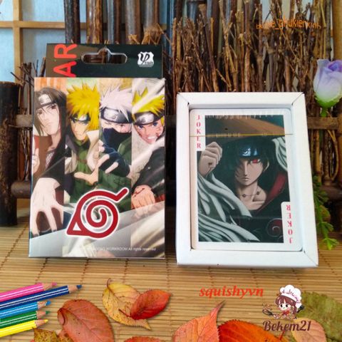 Bộ Bài Tây Tú Lơ Khơ - Hình Nhân Vật Anime One Piece, Naruto, Jujutsu Kaisen, Attack On Titan, Genshin Impact, Dragon Ball, 52 Lá Joker